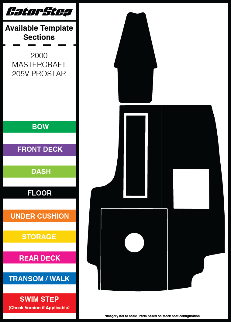 2000 Mastercraft 205V GatorStep Flooring