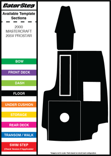 2000 Mastercraft 205V GatorStep Flooring