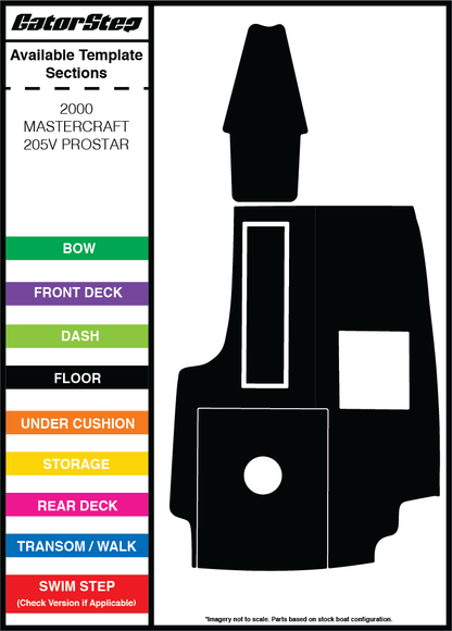 2000 Mastercraft 205V GatorStep Flooring