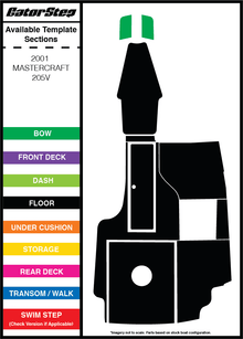 2001 Mastercraft 205V GatorStep Flooring