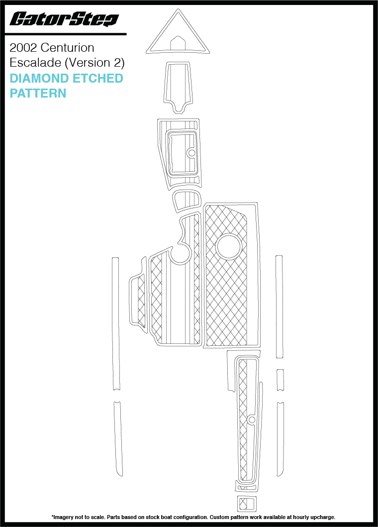 2002 Centurion Escalade GatorStep Non-Skid Diamond Etched