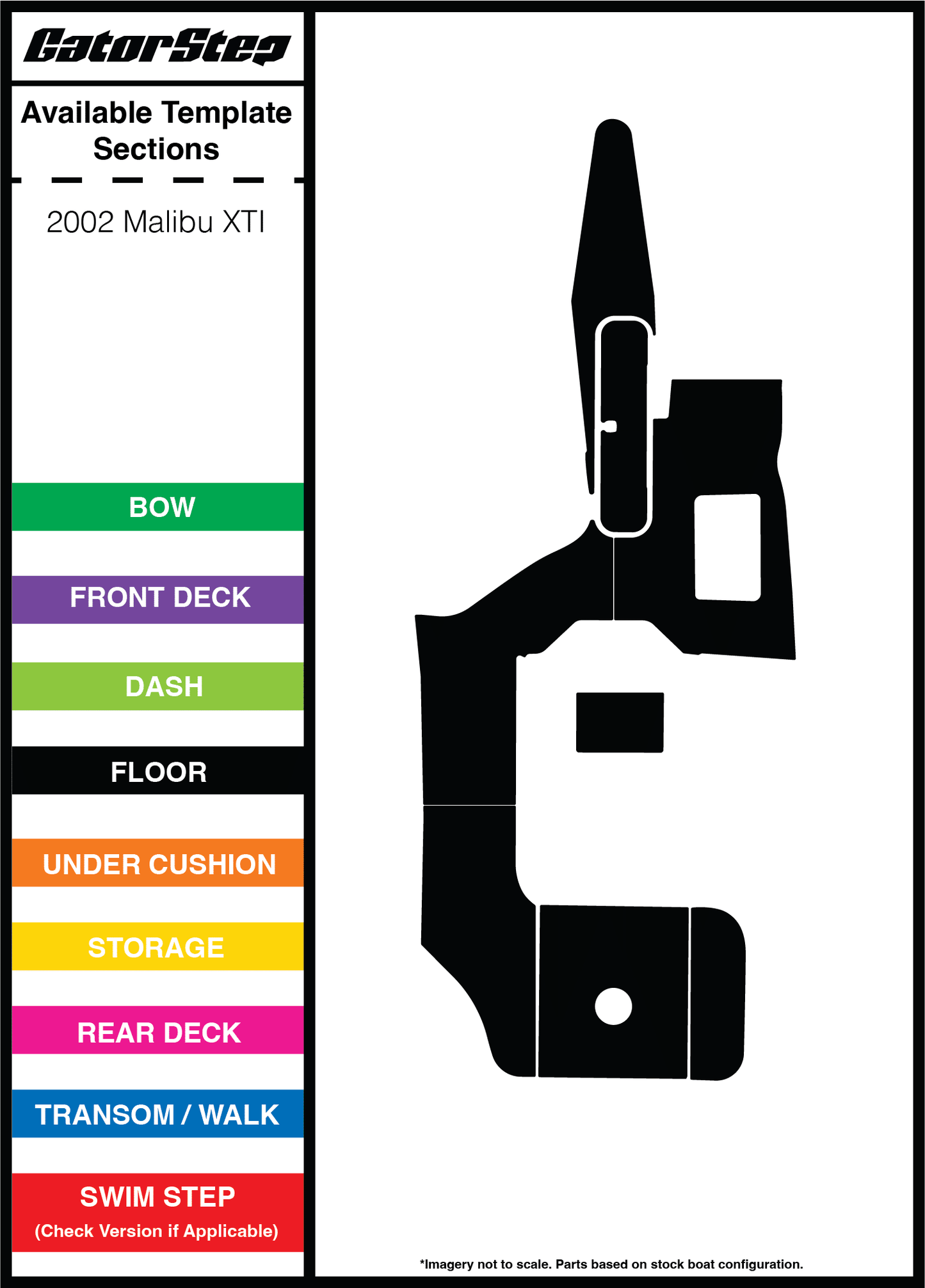 2002 Malibu XTI GatorStep Flooring Parts