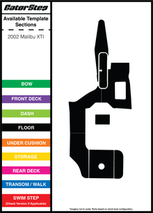 2002 Malibu XTI GatorStep Flooring Parts