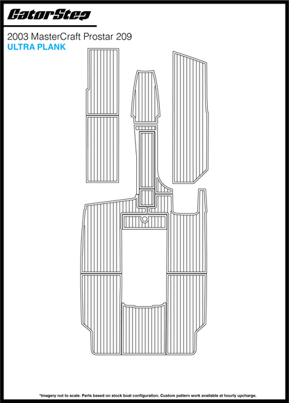 2003 Mastercraft 209 GatorStep Flooring Ultra Plank