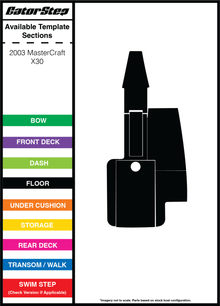 2003 MasterCraft X30 GatorStep Flooring