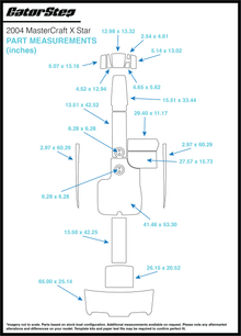 2004 Mastercraft XStar GatorStep Flooring Dimensions