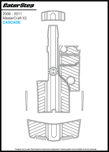 2006-2011 Mastercraft X2 GatorStep Flooring Cascade
