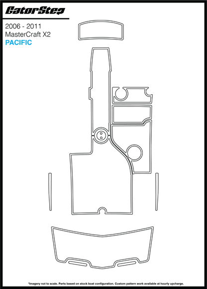2006-2011 Mastercraft X2 GatorStep Flooring Pacific