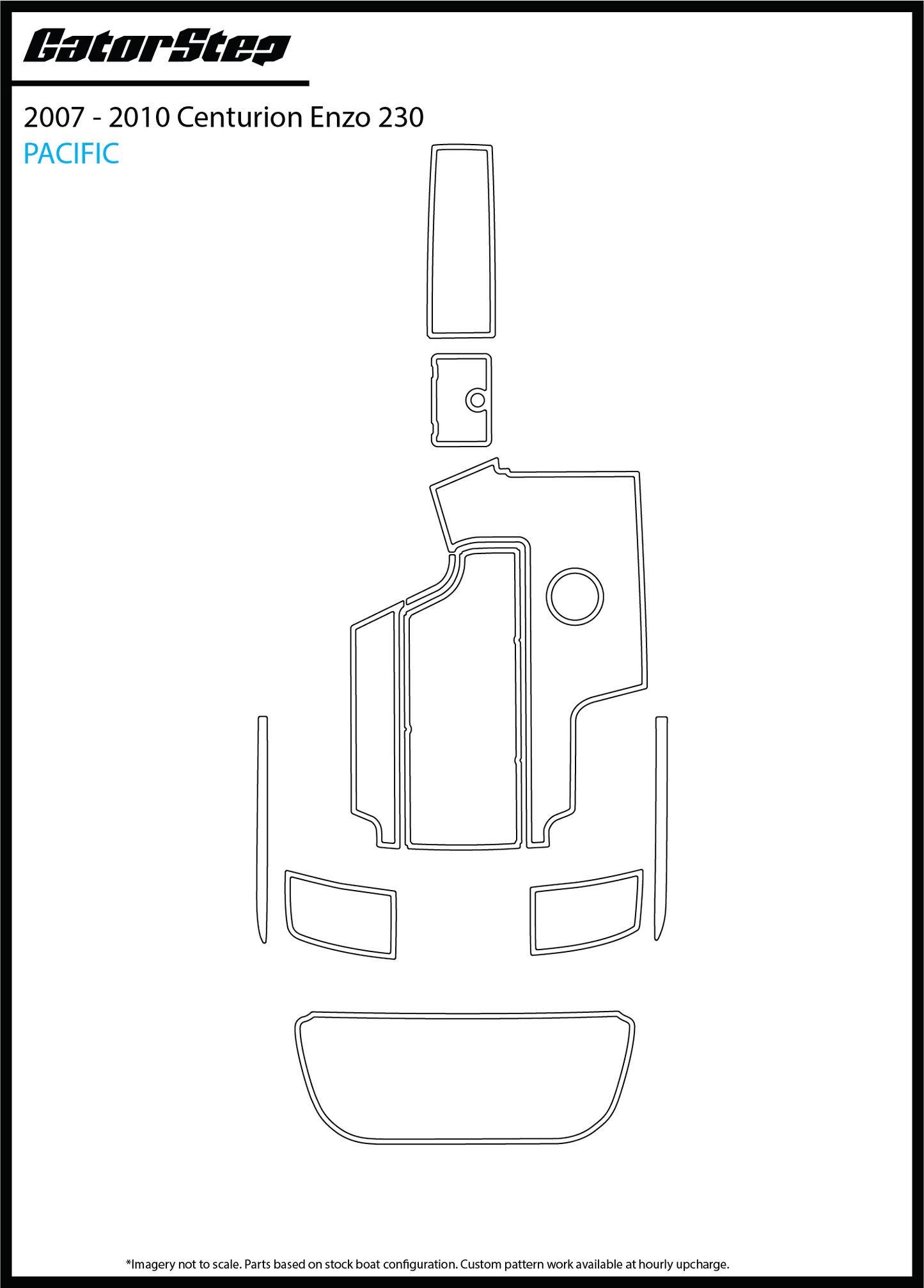 2007-2010 Centurion Enzo 230 GatorStep Flooring Pacific