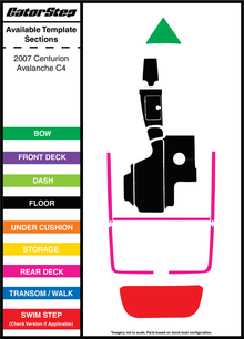 2007 Centurion Avalanche C4 GatorStep Flooring 