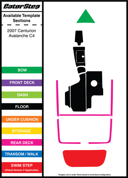2007 Centurion Avalanche C4 GatorStep Flooring 