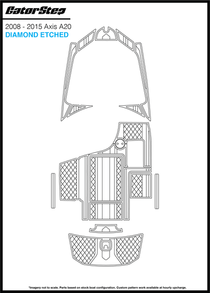 2008-2015 Axis A20 GatorStep Diamond Etched