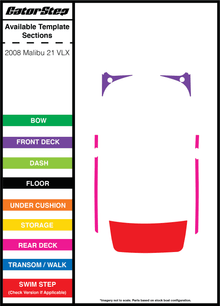 2008 Malibu 21 VLX GatorStep Flooring Parts