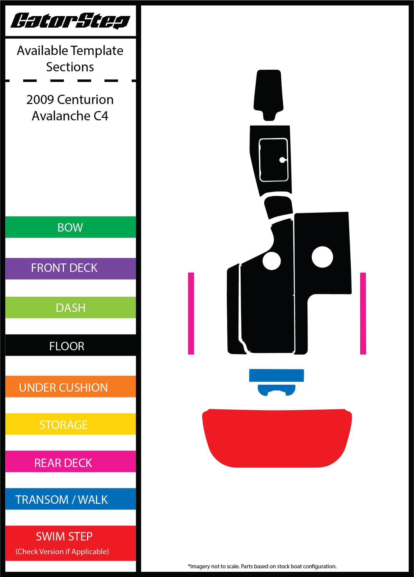 2009 Centurion Avalanche C4 GatorStep Flooring 