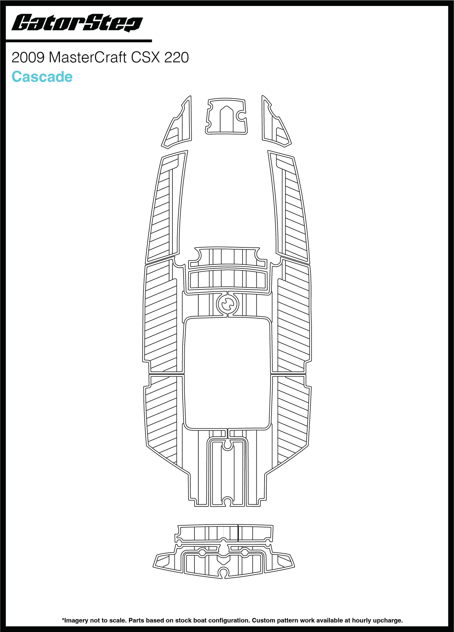 2009 Mastercraft CSX220 GatorStep Flooring Cascade