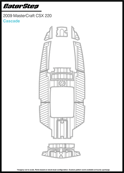 2009 Mastercraft CSX220 GatorStep Flooring Cascade