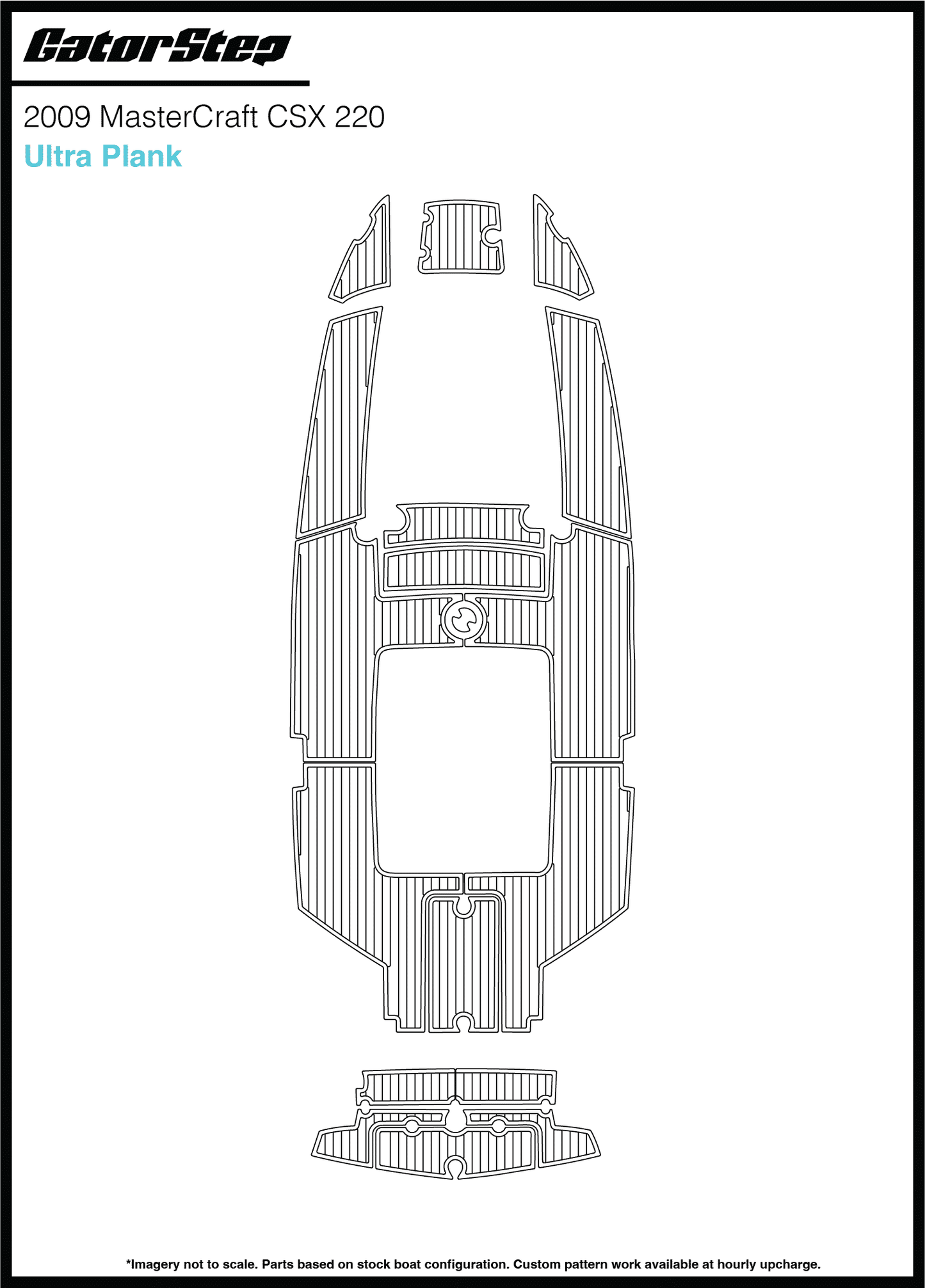 2009 Mastercraft CSX220 GatorStep Flooring Ultra Plank