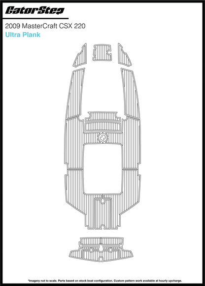 2009 Mastercraft CSX220 GatorStep Flooring Ultra Plank
