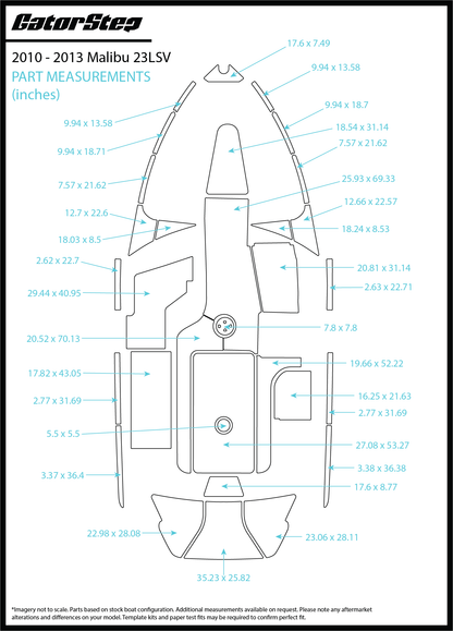 GatorStep Marine Flooring | 2010-2013 Malibu 23 LSV