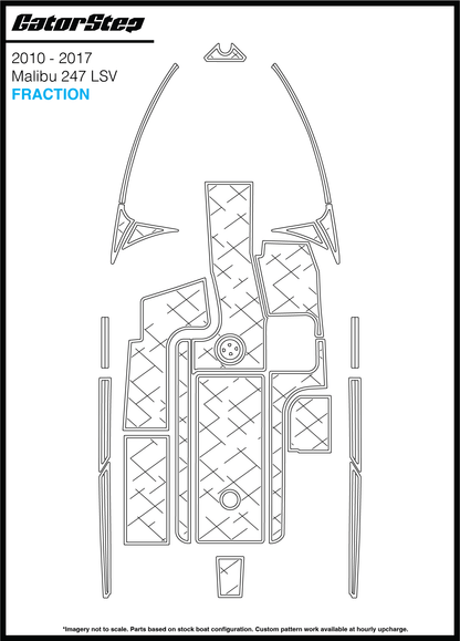 2010-2017 Malibu 247 LSV GatorStep Flooring Fraction