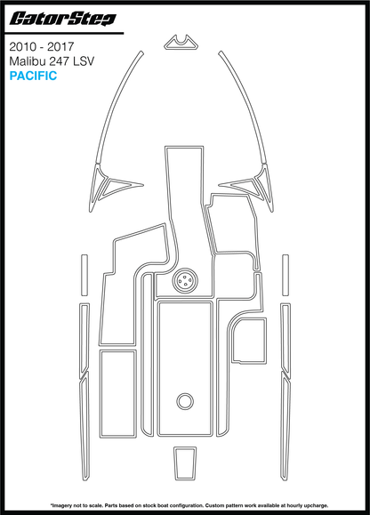 2010-2017 Malibu 247 LSV GatorStep Flooring Pacific