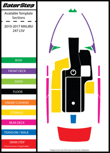 2010-2017 Malibu 247 LSV GatorStep Flooring Parts