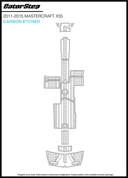 2011-2015 MasterCraft X55 GatorStep Flooring Carbon Etched