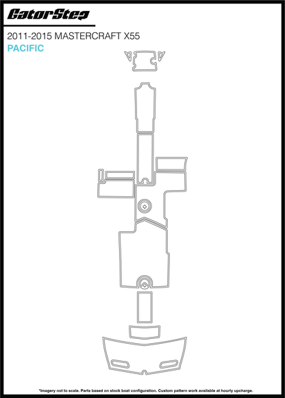 2011-2015 MasterCraft X55 GatorStep Flooring Pacific