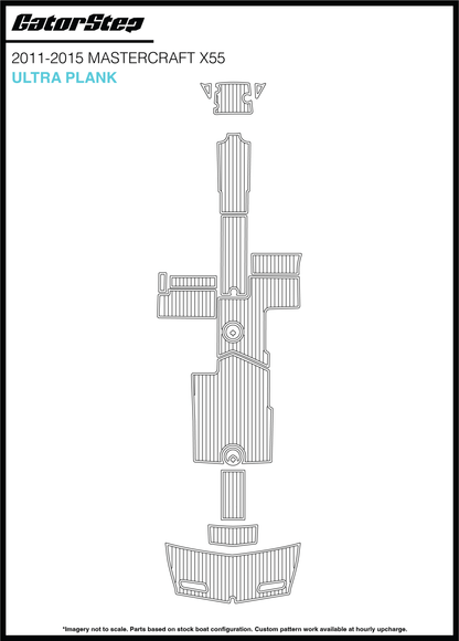 2011-2015 MasterCraft X55 GatorStep Flooring Ultra Plank