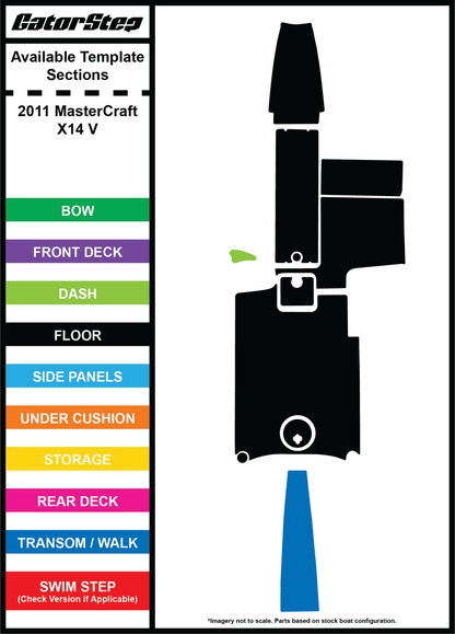 2011 MasterCraft X14V GatorStep Flooring