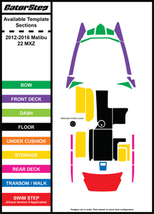 2012-2016 Malibu 22 MZX GatorStep Flooring Parts