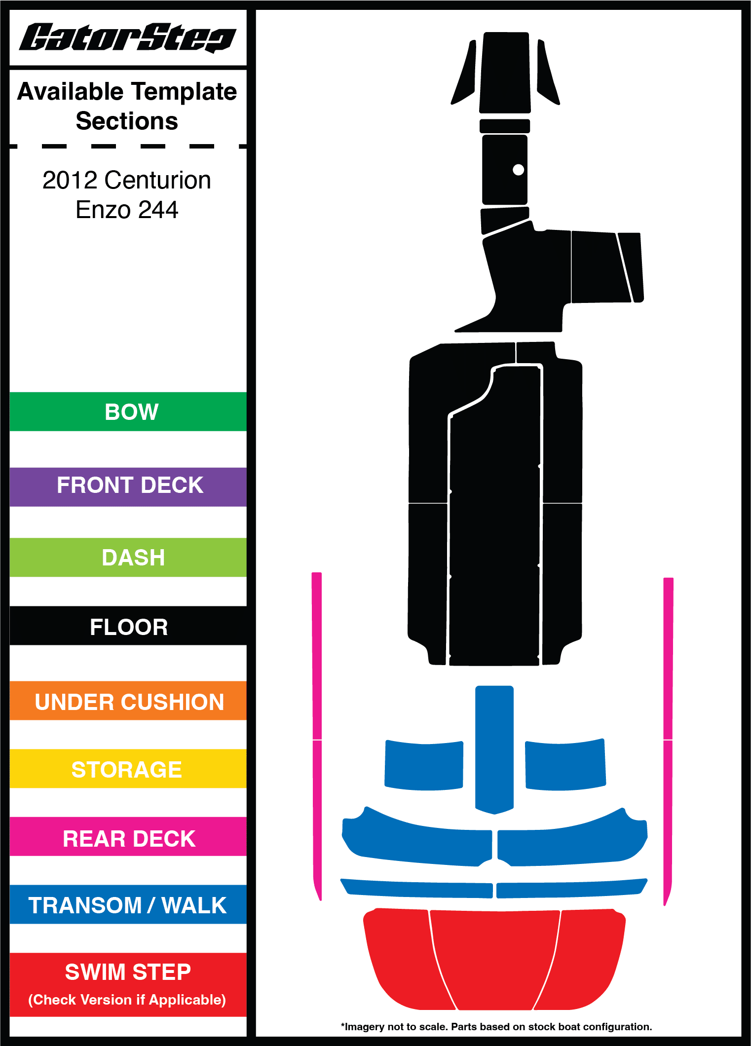 2012 Centurion Enzo 244 GatorStep Flooring 