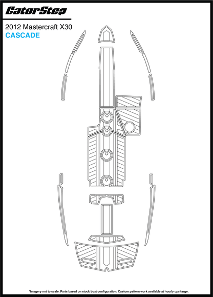 2012 MasterCraft X30 GatorStep Flooring Cascade