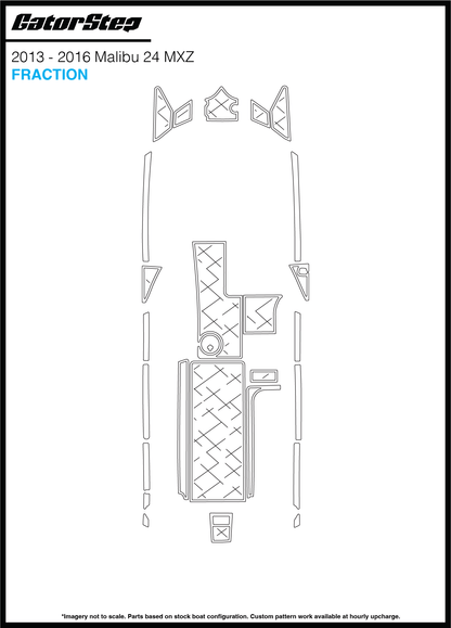2013-2016 Malibu 24 MXZ GatorStep Flooring Fraction