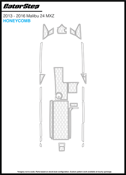 2013-2016 Malibu 24 MXZ GatorStep Flooring Honeycomb