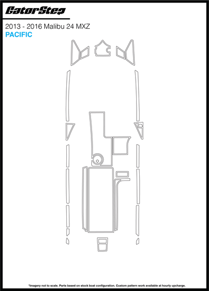 2013-2016 Malibu 24 MXZ GatorStep Flooring Pacific