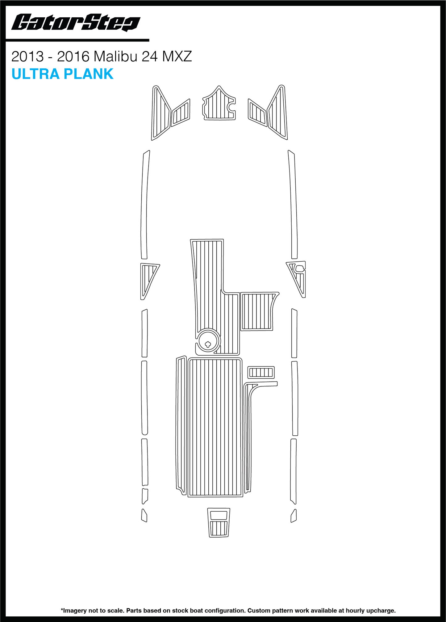 2013-2016 Malibu 24 MXZ GatorStep Flooring Ultra Plank