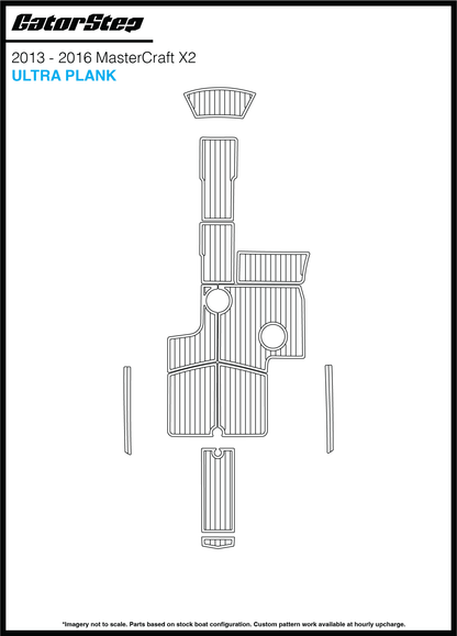 2013-2016 Mastercraft X2 GatorStep Flooring Ultra Plank