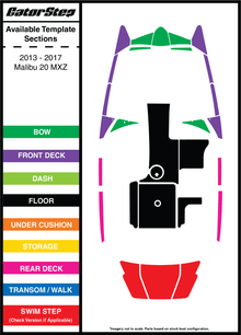 2013-2017 Malibu 20 MXZ GatorStep Flooring Parts