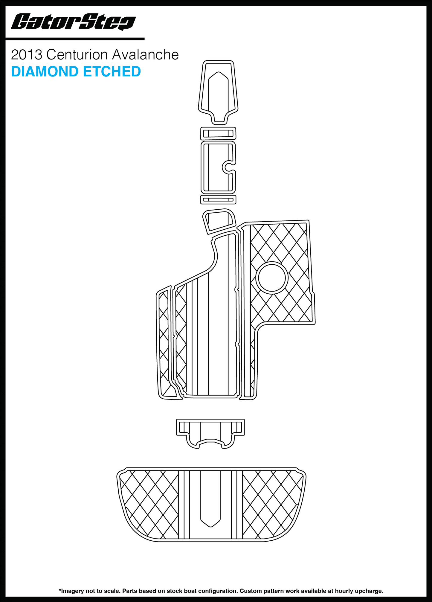 2013 Centurion Avalanche GatorStep Diamond Etched