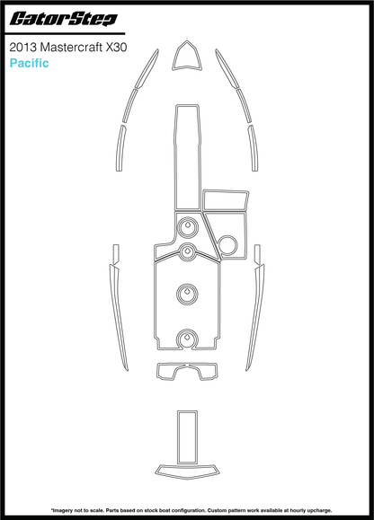 2013 Mastercraft X30 GatorStep Flooring Pacific