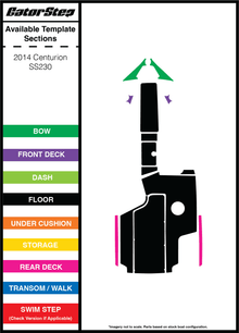 2014 Centurion SS230 GatorStep Flooring 