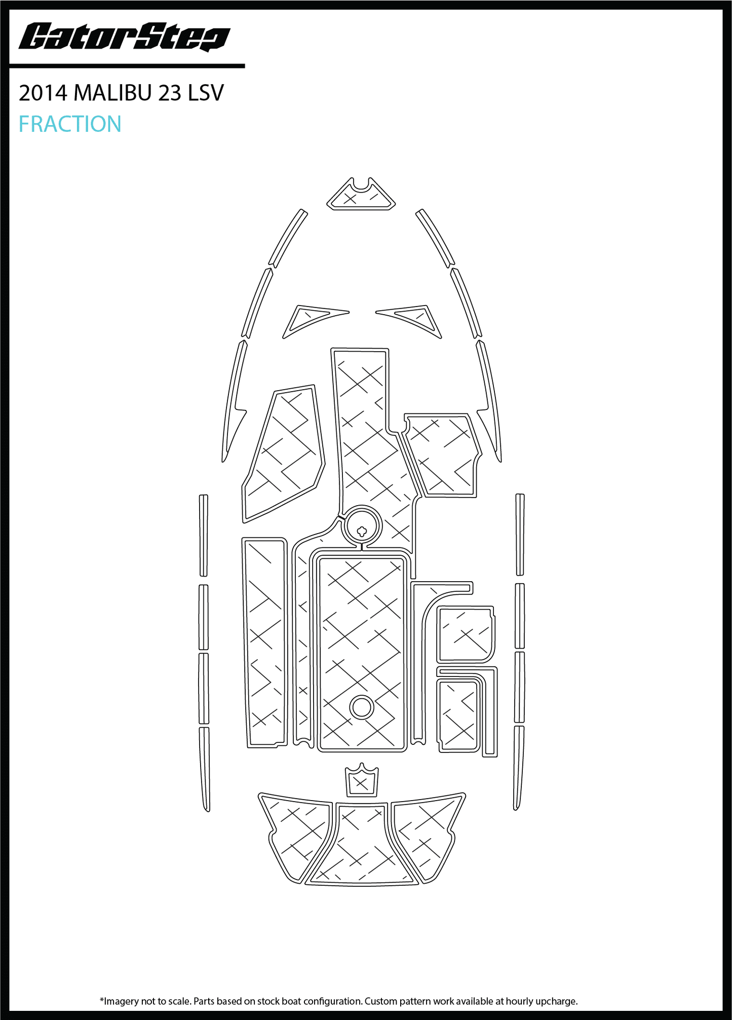 2014 Malibu 23 LSV GatorStep Flooring Fraction
