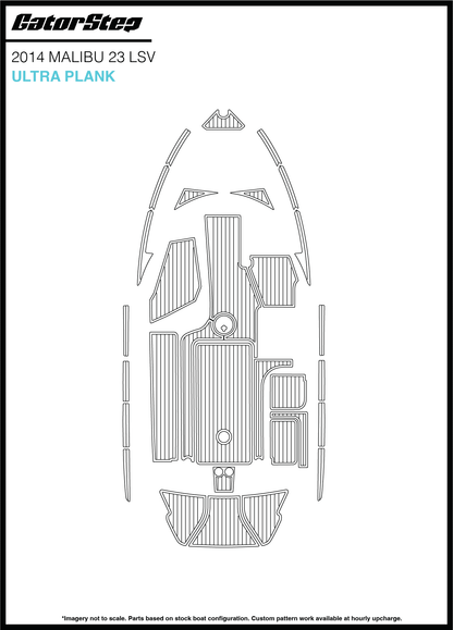 2014 Malibu 23 LSV GatorStep Flooring Ultra Plank