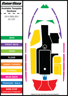 2014 Malibu 23 LSV GatorStep Flooring Parts
