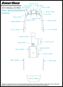 2014 Malibu 22 MXZ GatorStep Flooring Dimensions