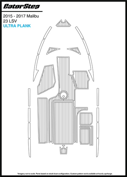 2015-2017 Malibu 23 LSV GatorStep Flooring Ultra Plank