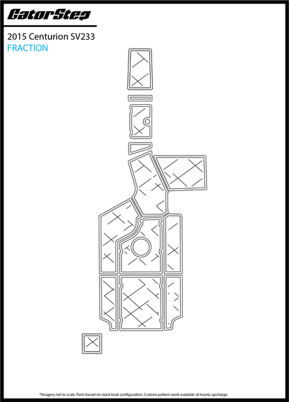 2015 Centurion SV233 Gatorstep Flooring Fraction