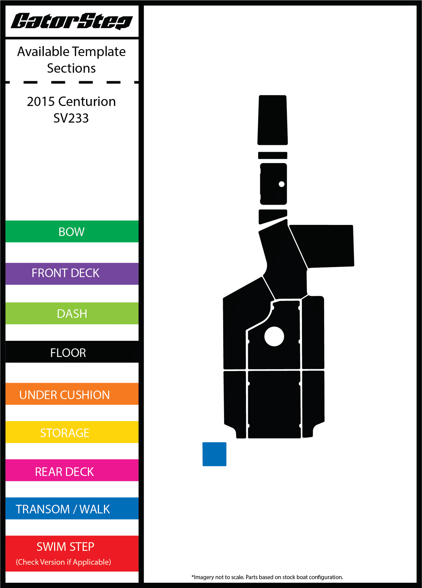 2015 Centurion SV233 Gatorstep Flooring 
