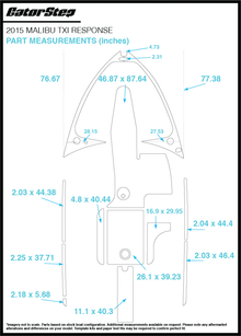 2015 Malibu TXi Response GatorStep Flooring Dimensions